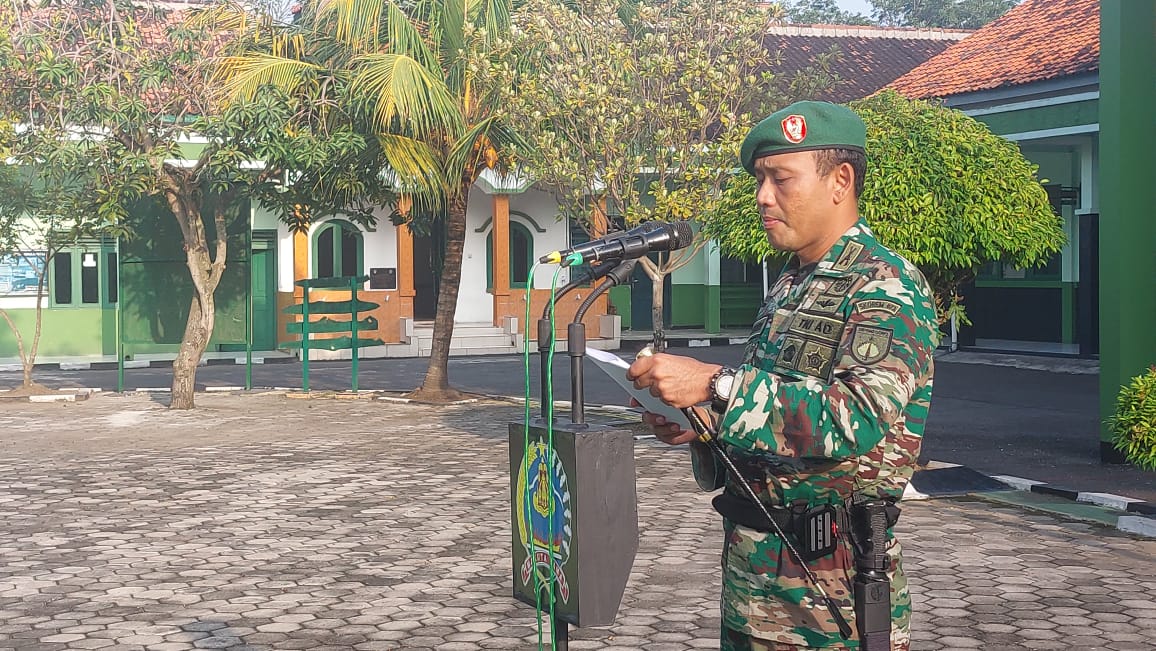 Danrem Makutarama Pimpin Upacara Bendera 17-an Di Kodim 0717/Grobogan